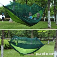 2 Person Hanging Hammock Bed With Mosquito Net Parachute Cloth Hammock   570295069